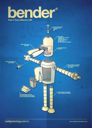 Illustration for article titled These Blueprints Expose The Innards Of Your Favorite Fictional Robots